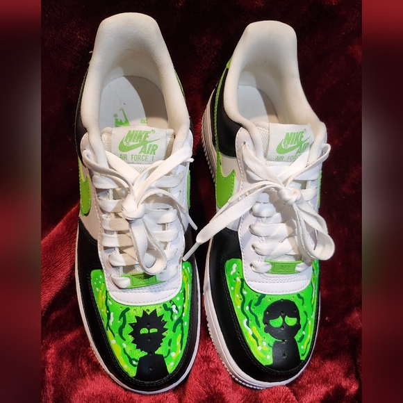 NIKE AF1 Custom Rick and Morty shoes - Picture 4 of 8